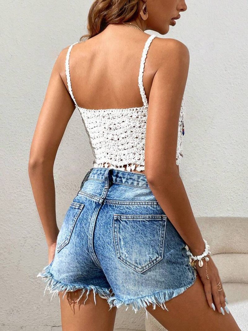 Hollow Suspender Top with Tassel Beads: Summer - Image 6