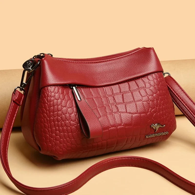 Vintage Eco Handbags: 3 Layer Croc - Image 2