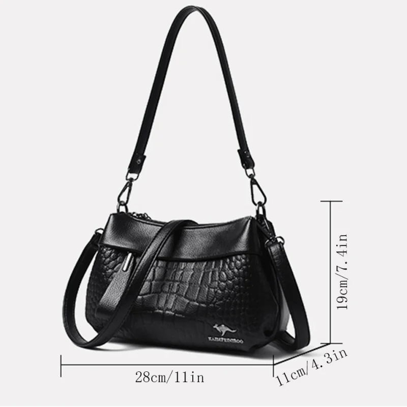 Vintage Eco Handbags: 3 Layer Croc - Image 4