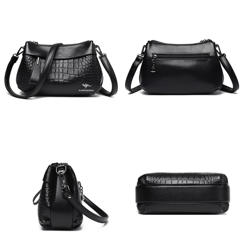 Vintage Eco Handbags: 3 Layer Croc - Image 5