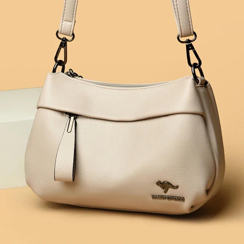 3-Layer High Quality Eco Leather Handbags - Image 2
