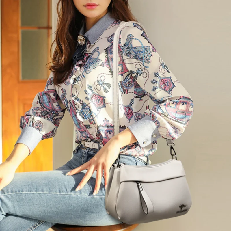 3-Layer High Quality Eco Leather Handbags - Image 3