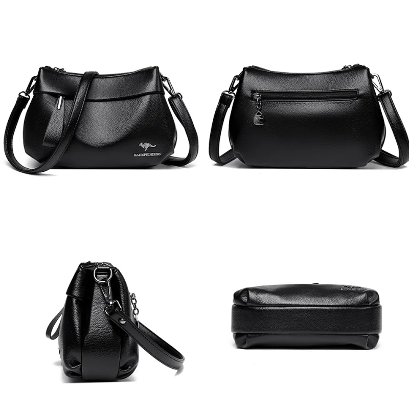 3-Layer High Quality Eco Leather Handbags - Image 5