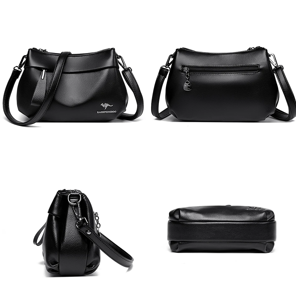 3-Layer High Quality Eco Leather Handbags - Image 5