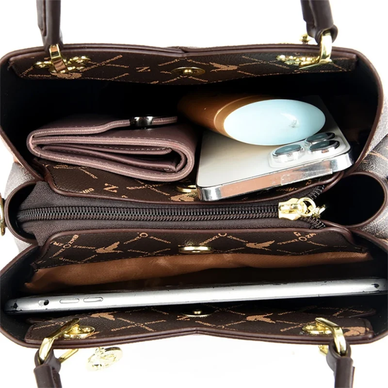 3-Layer Eco Tote: Designer Leather Bag - Image 6