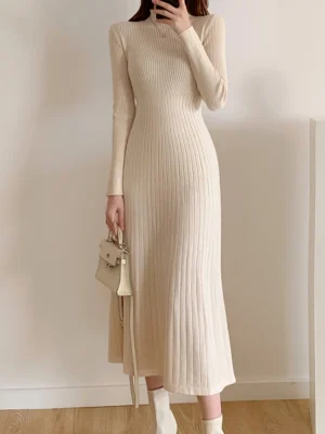 Knit Sweater Dress: Eco Chic