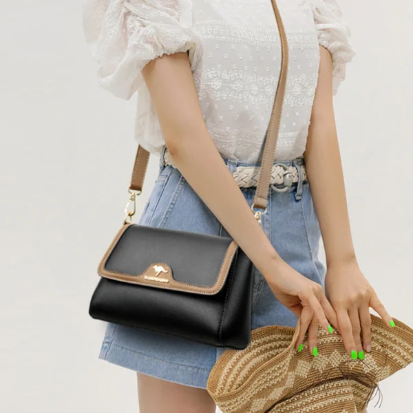 Retro Eco Bags: Women's Leather Crossbody - Image 3