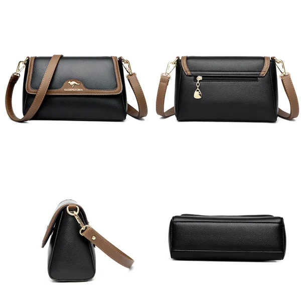 Retro Eco Bags: Women's Leather Crossbody - Image 5