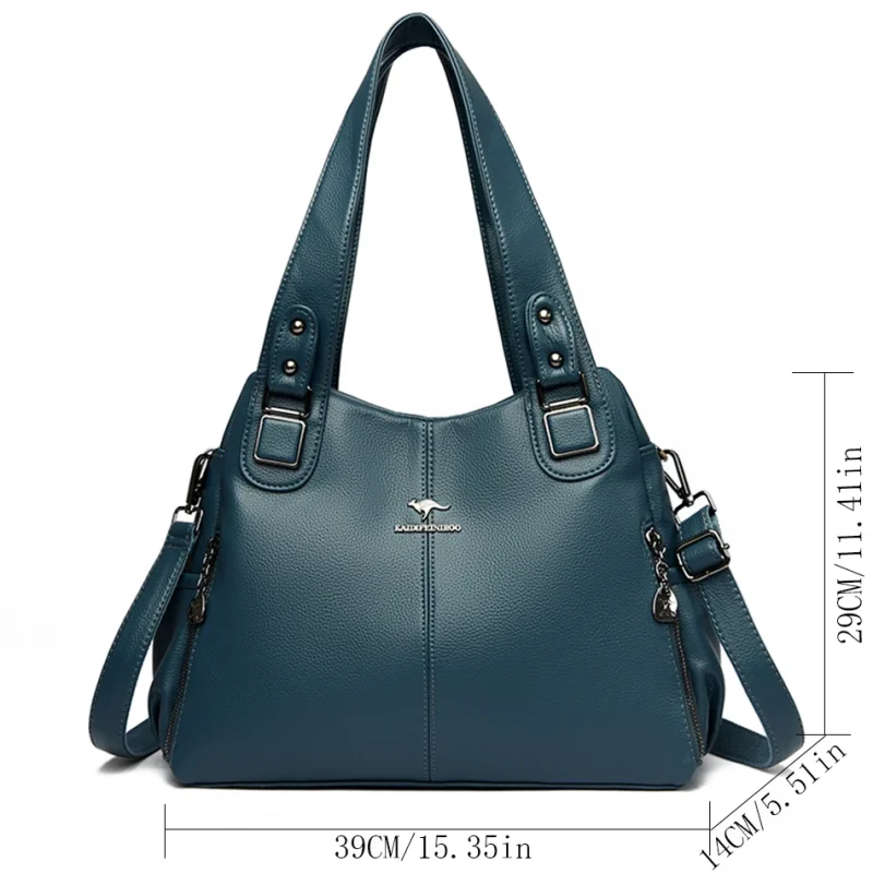 Eco Vintage PU Tote: Luxe Crossbody - Image 4