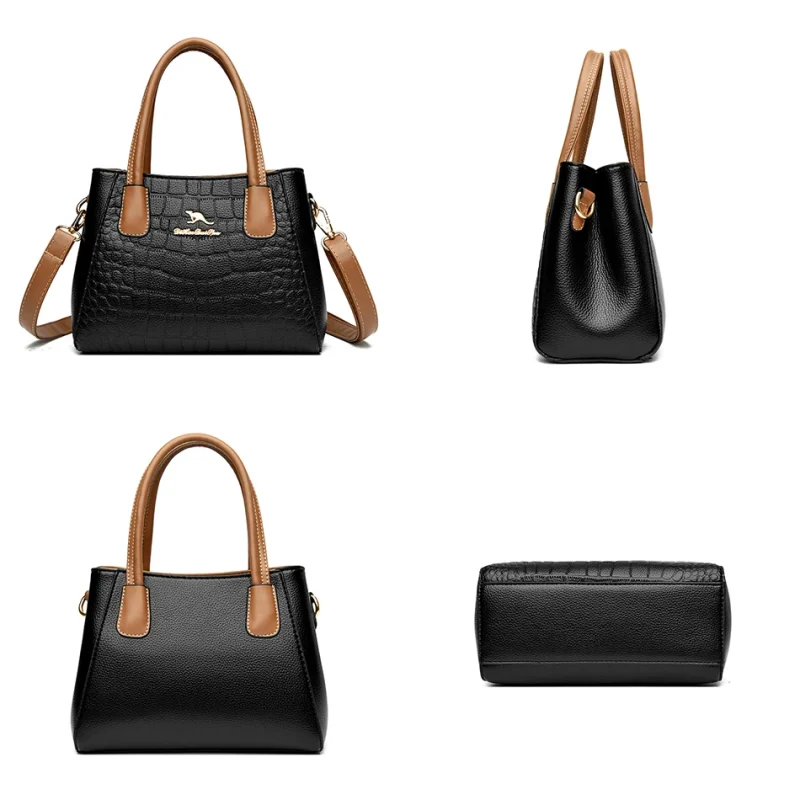 Eco-Friendly Croc Pattern Leather Bags - Image 5