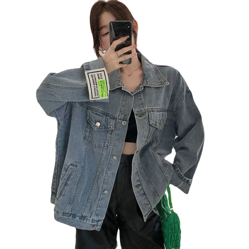 Letter Denim Coat: Eco Chic - Image 5
