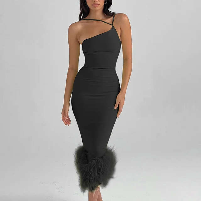 no lined Fur dress 1