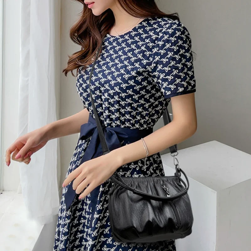 Fashion Small Shoulder Crossbody Bags for Women 2023 Luxury Designer Handbag Soft Leather Totes Bolsa Female messenger bag Sac - Image 3