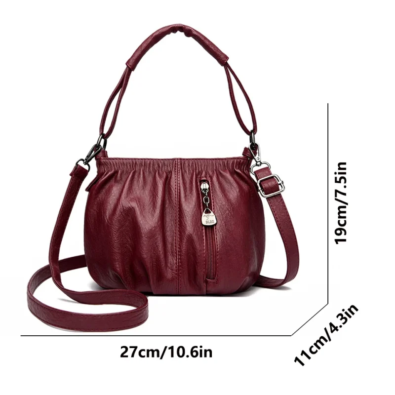Fashion Small Shoulder Crossbody Bags for Women 2023 Luxury Designer Handbag Soft Leather Totes Bolsa Female messenger bag Sac - Image 5