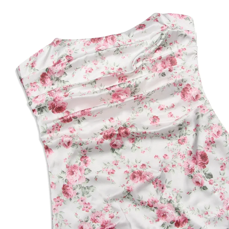 Floral Satin Bodycon Dress: Eco Chic - Image 6