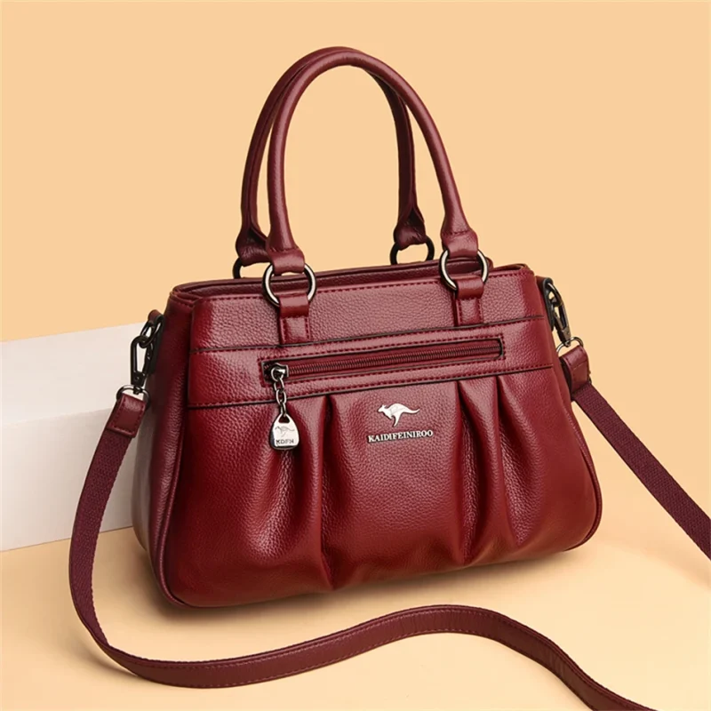 Designer Eco-Leather Handbag: 3-Layer Luxury - Image 3