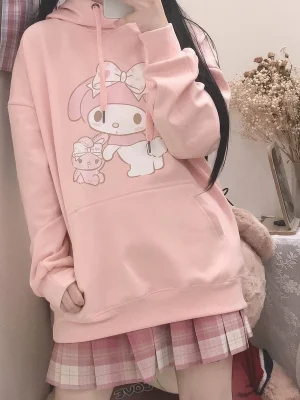 Eco Kawaii Girl Anime Hoodies