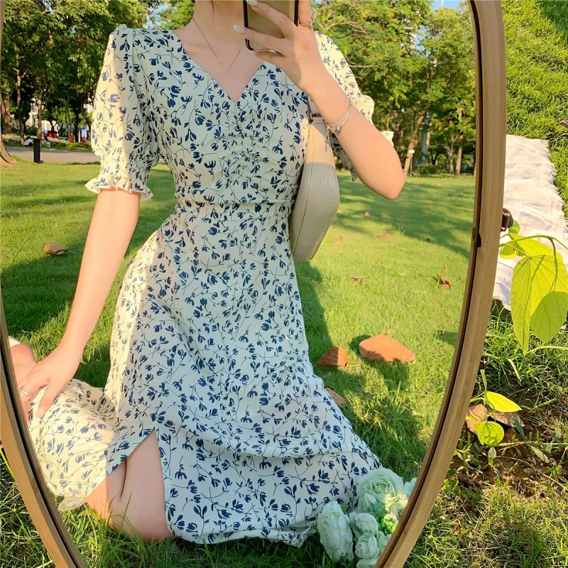 Retro Floral Dress: Eco Chic - Image 5