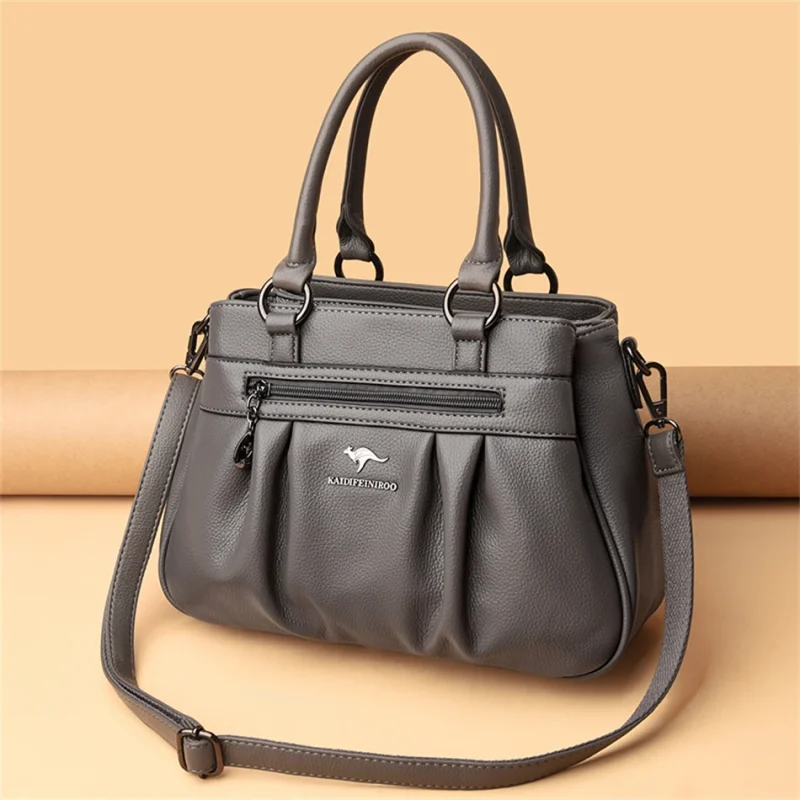 Designer Eco-Leather Handbag: 3-Layer Luxury - Image 4