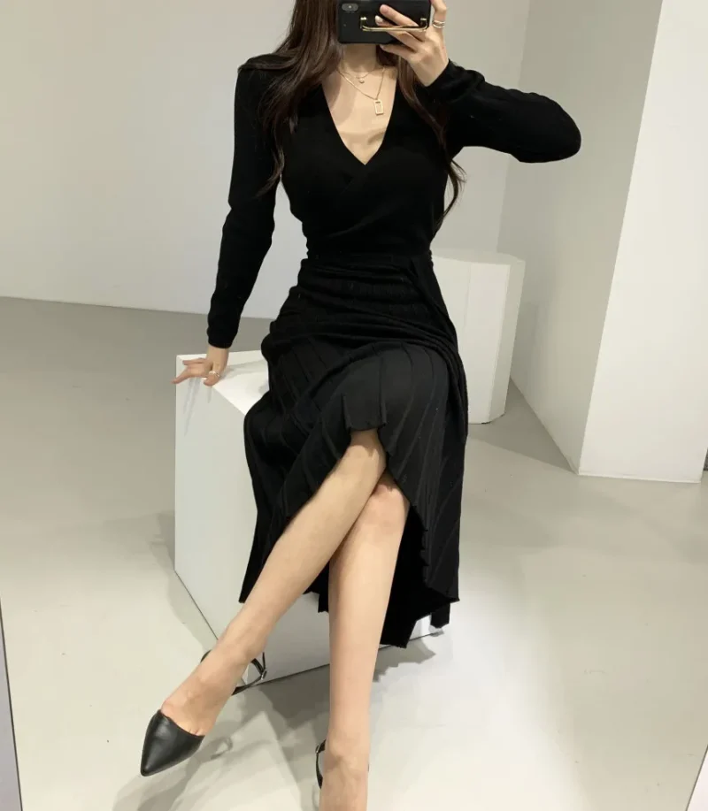 Knit Bodycon Dress: Eco Chic Style - Image 10