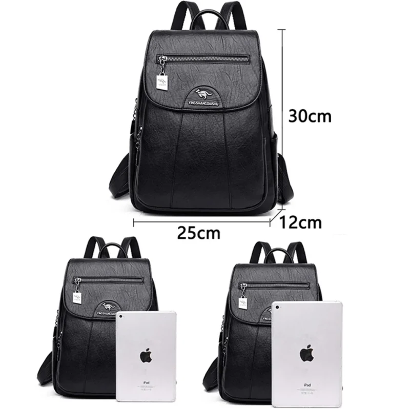High Quality Soft Leather Eco Backpack - Image 2