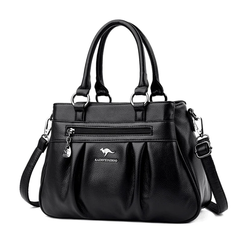 Designer Eco-Leather Handbag: 3-Layer Luxury - Image 7