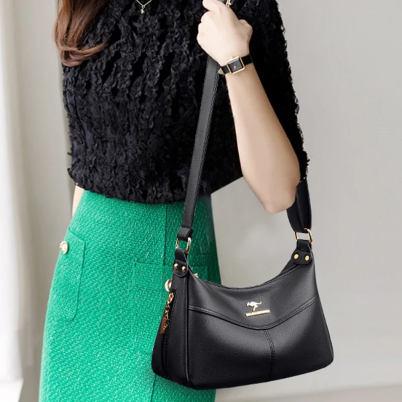 High Quality Eco Leather Women's Messenger Tote bag - Image 3