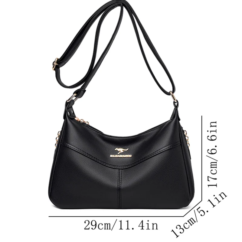 High Quality Eco Leather Women's Messenger Tote bag - Image 4