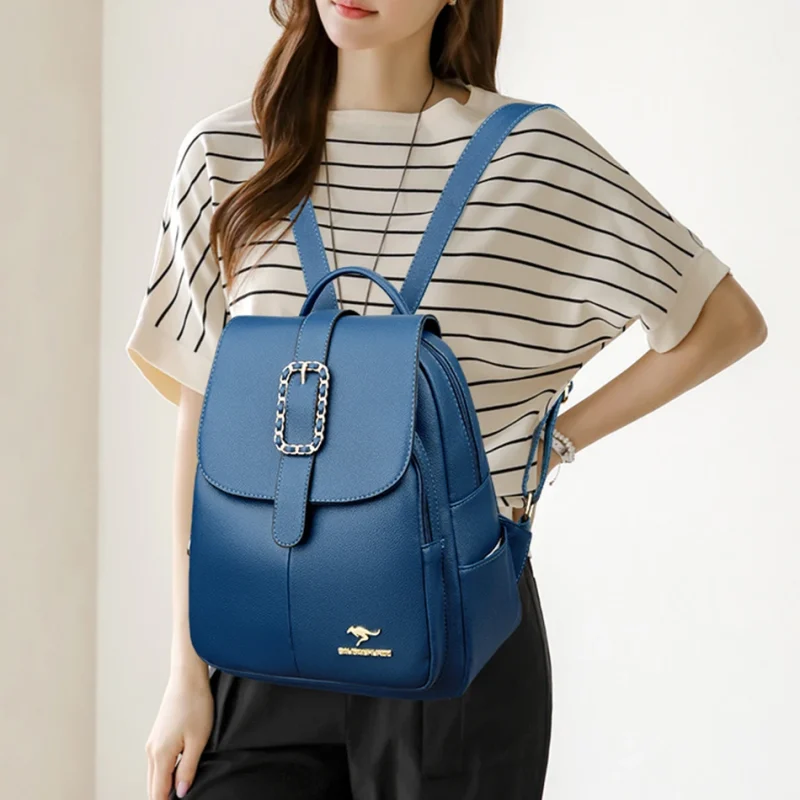 Premium Quality Designer Eco Leather Teens Travel Backpack - Image 3