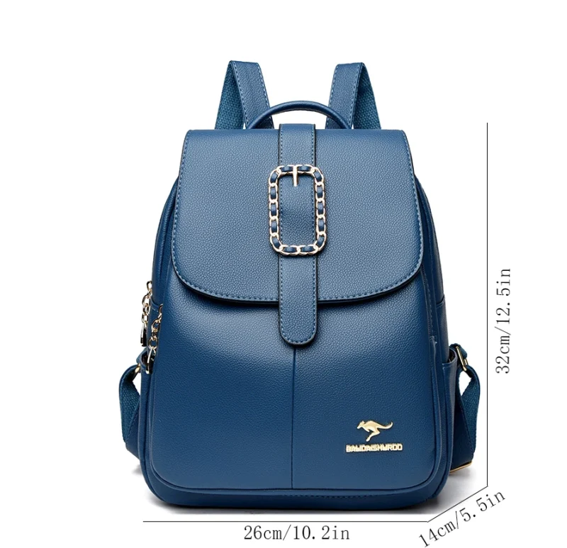 Premium Quality Designer Eco Leather Teens Travel Backpack - Image 4