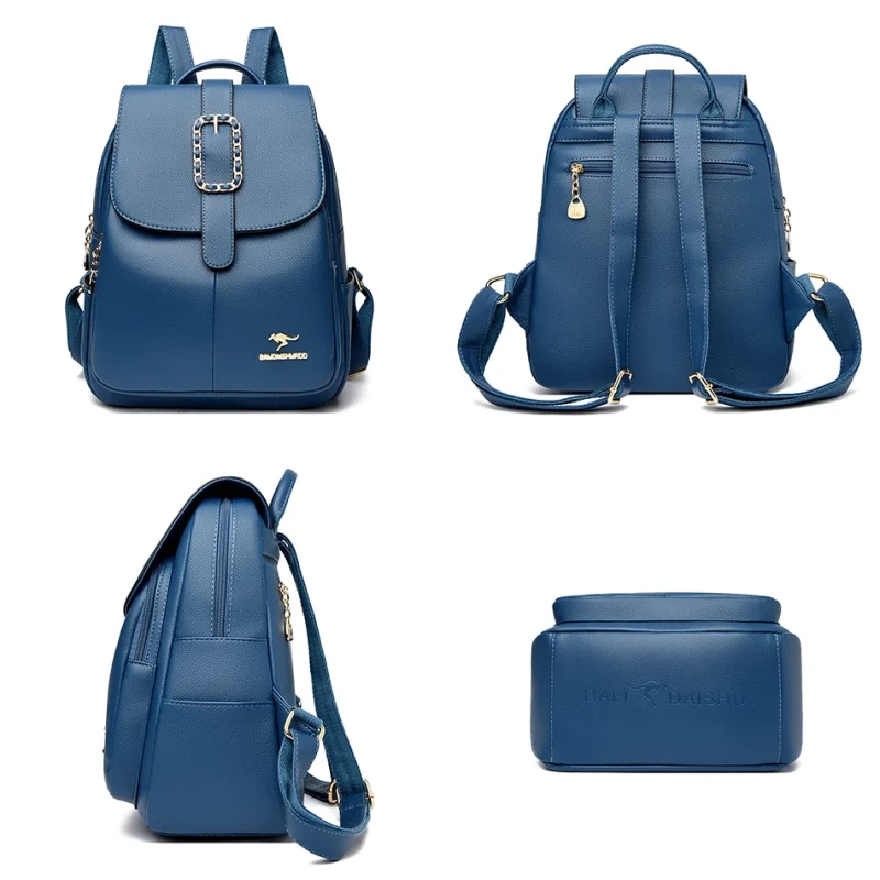 Premium Quality Designer Eco Leather Teens Travel Backpack - Image 5
