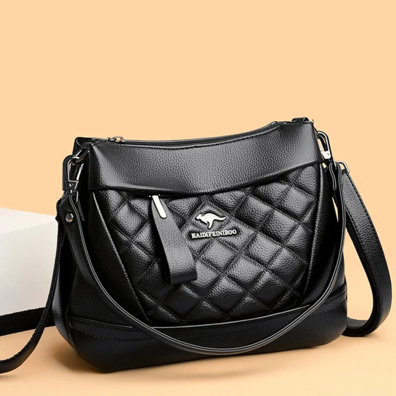 High Quality Soft Leather Eco Chic Leather Shoulder Bag - Image 2