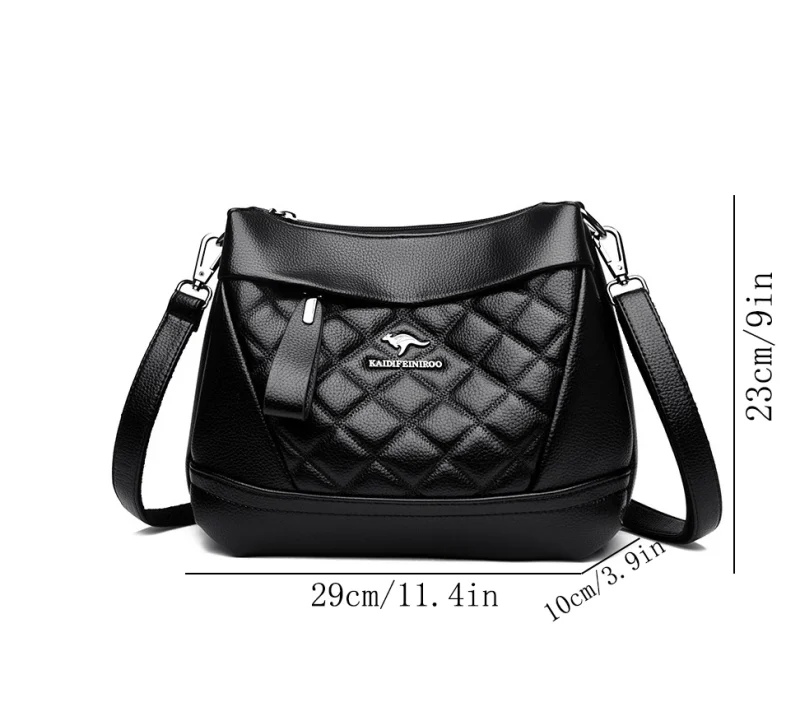 High Quality Soft Leather Eco Chic Leather Shoulder Bag - Image 4