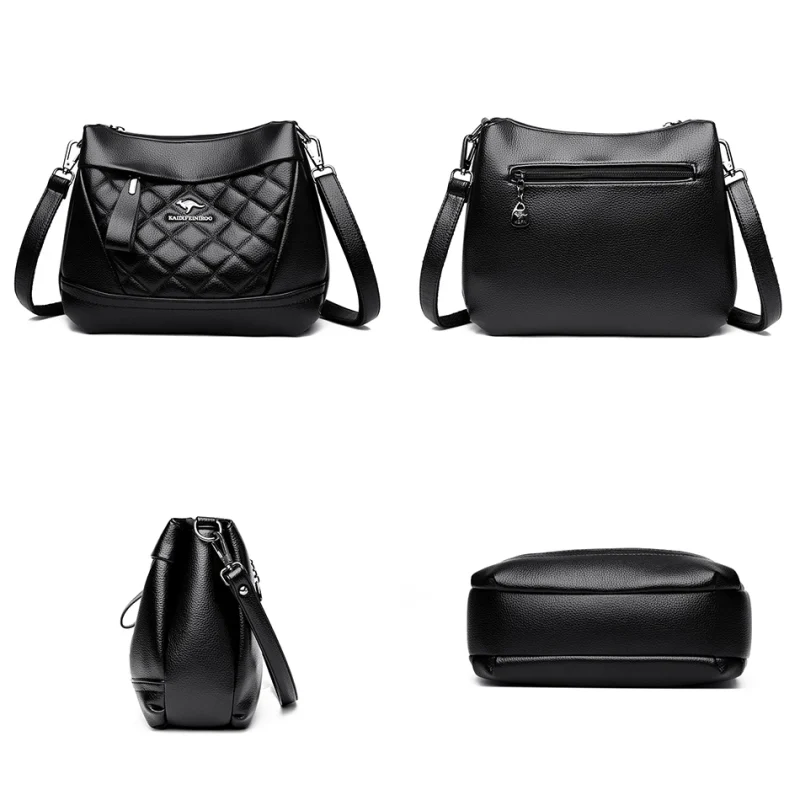 High Quality Soft Leather Eco Chic Leather Shoulder Bag - Image 5
