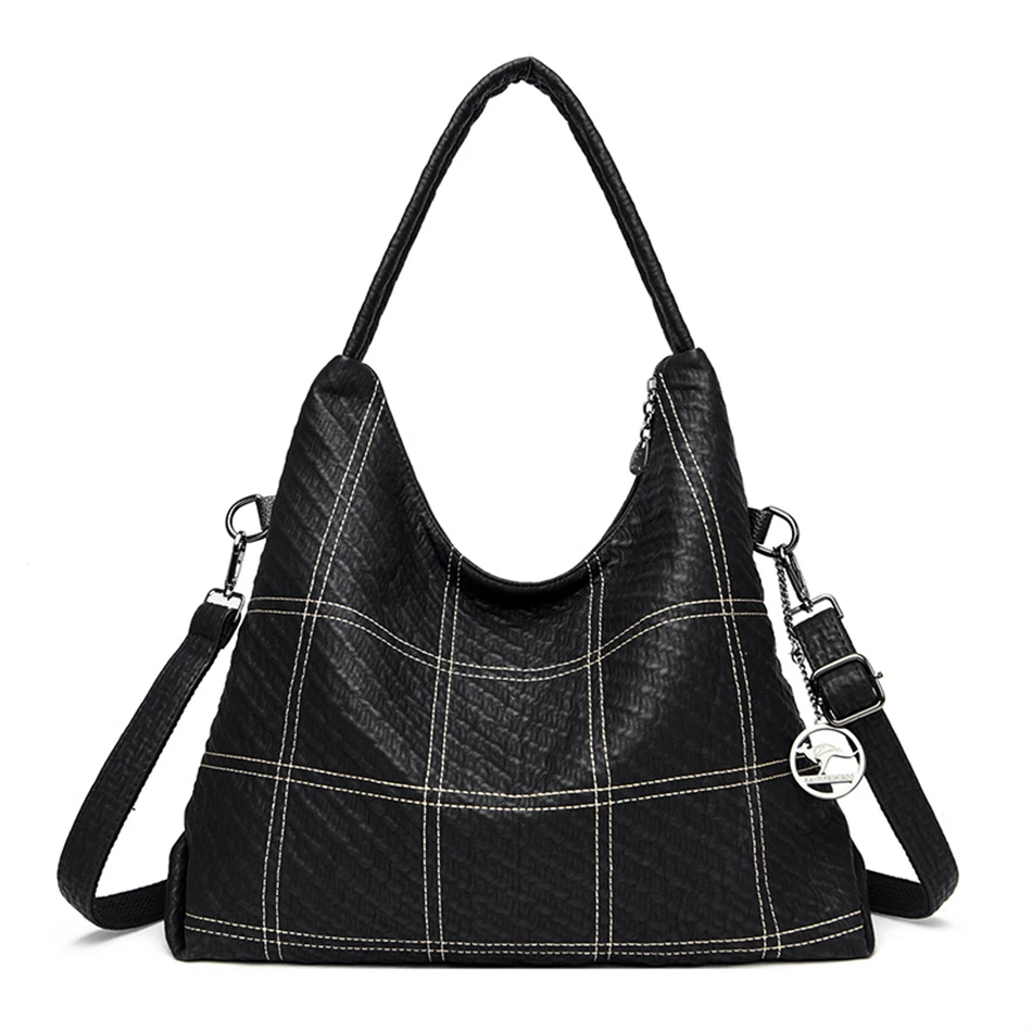 High Quality Vintage Eco-Leather Crossbody Bag - Image 2