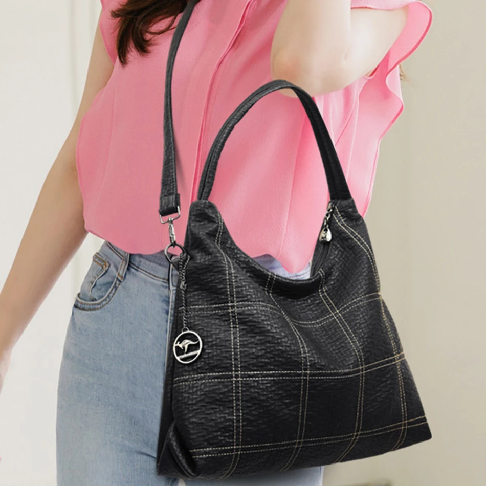 High Quality Vintage Eco-Leather Crossbody Bag - Image 3