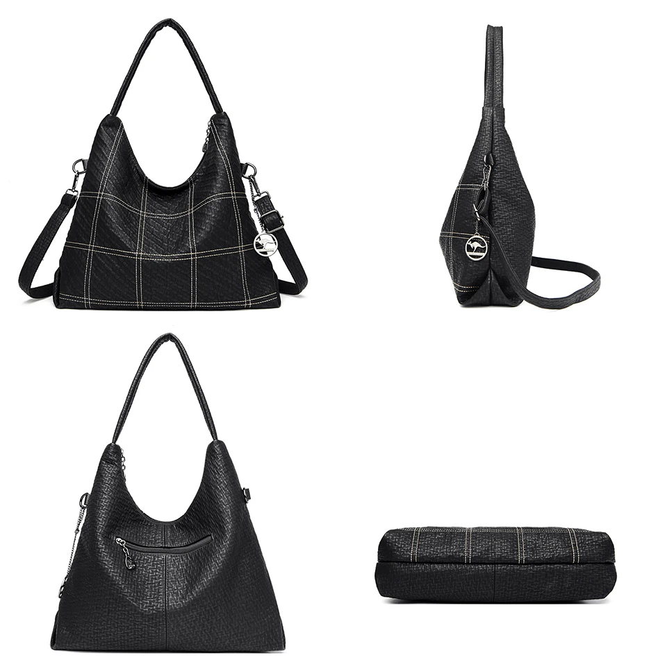 High Quality Vintage Eco-Leather Crossbody Bag - Image 5