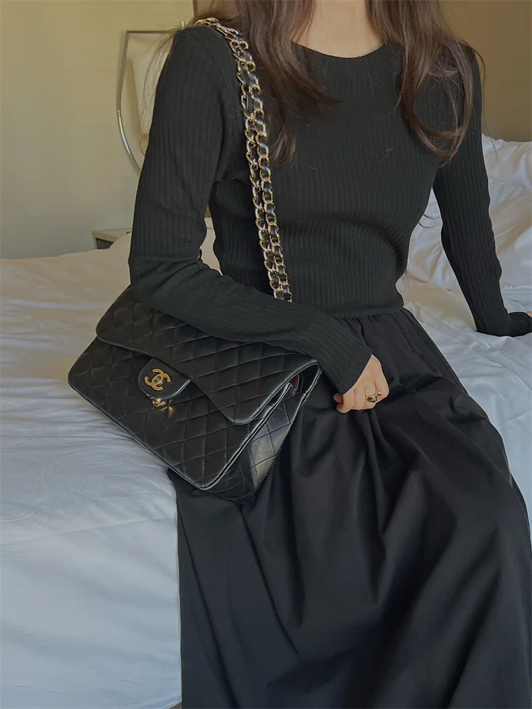 Vintage full Sleeve Korean Style Maxi - Image 2