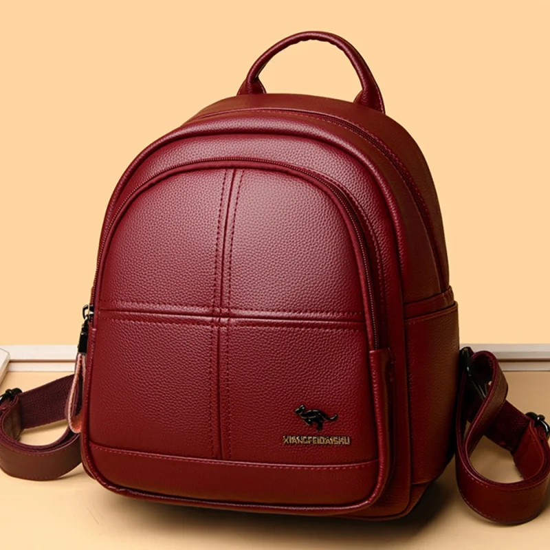 Luxury Leather Travel Backpack: Eco Chic - Image 3