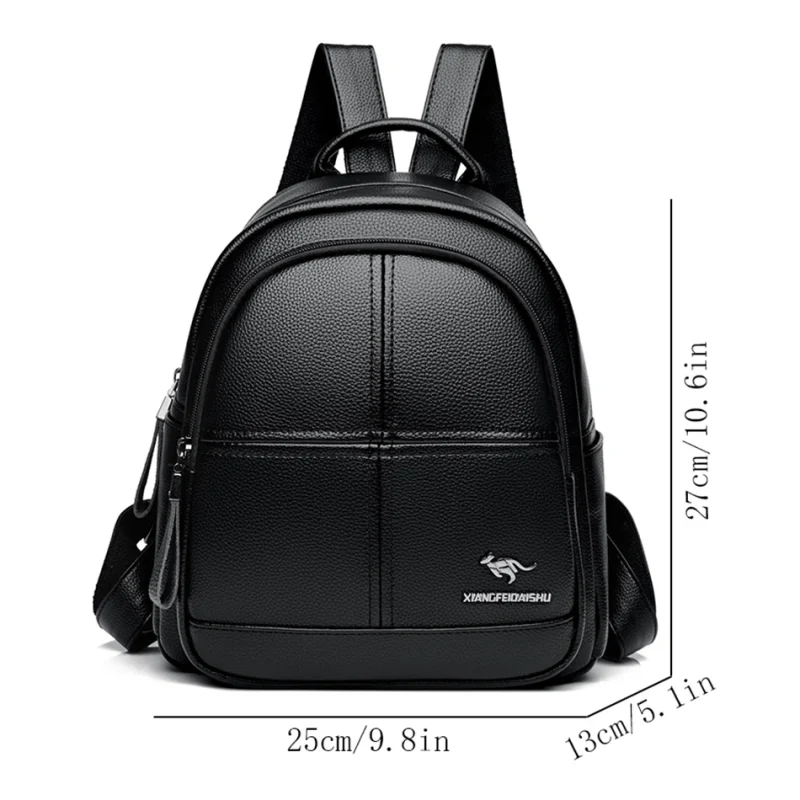 Luxury Leather Travel Backpack: Eco Chic - Image 5