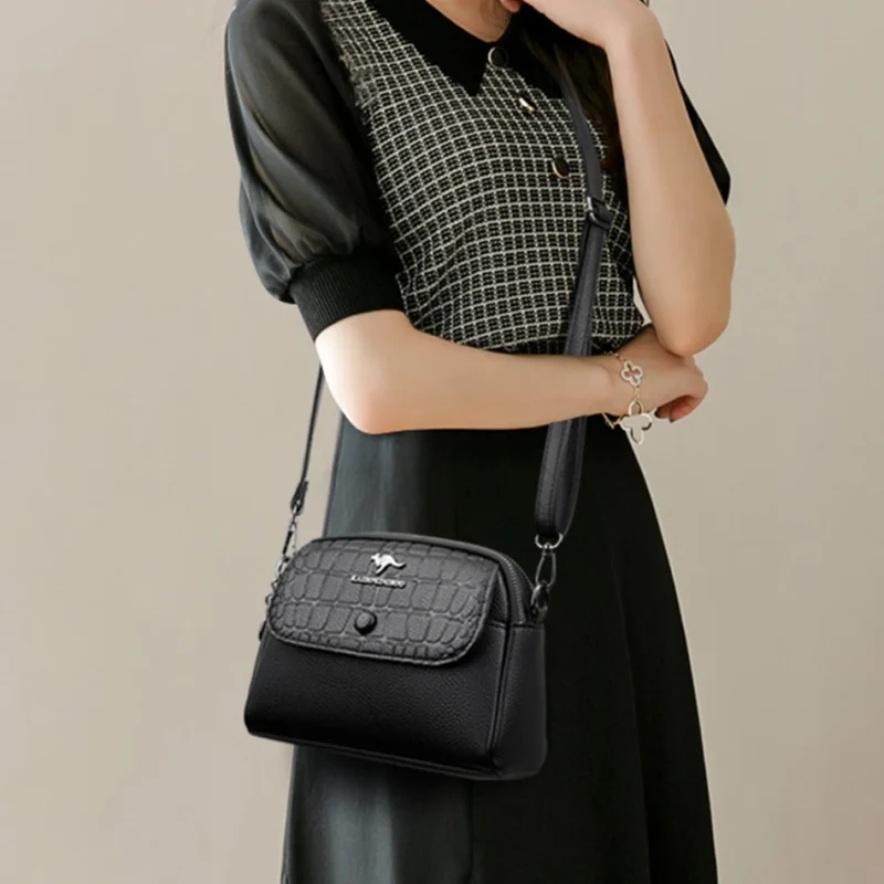 Chic Croc Shoulder Bag: Eco Style Icon - Image 3
