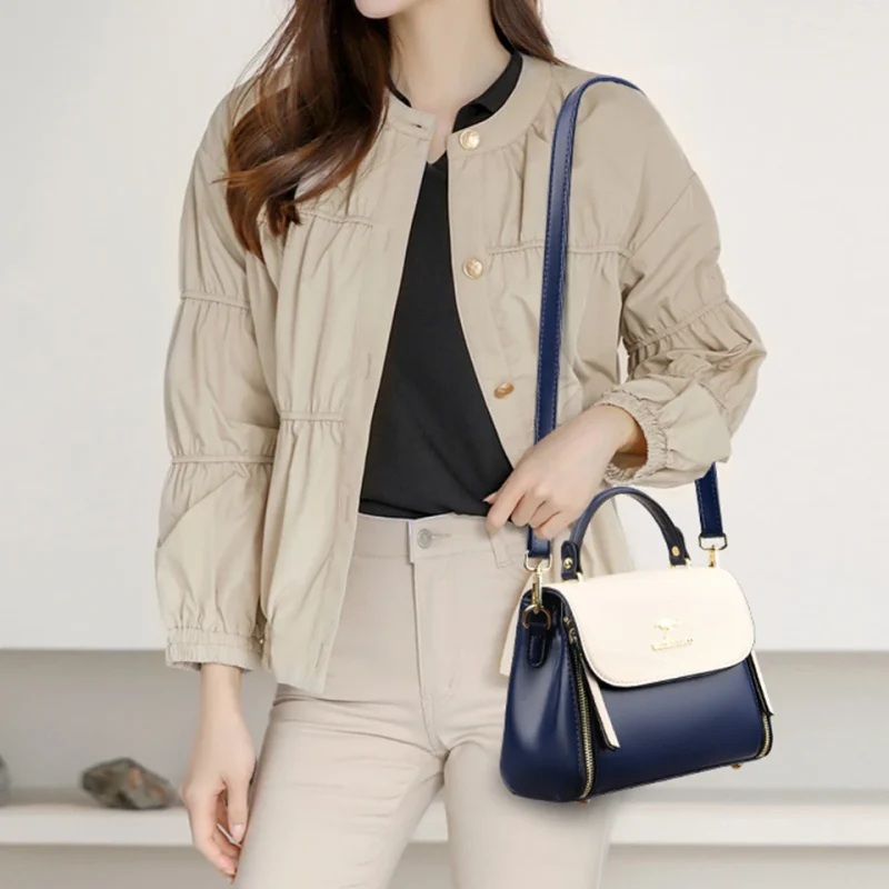 Eco Vintage Messenger: Designer Crossbody Bag - Image 4
