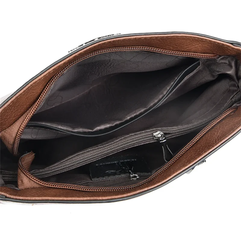 Eco-Friendly PU Leather Handbag: Retro Luxury - Image 6