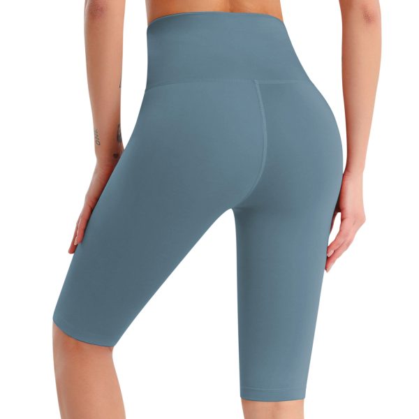 High Waist Nude Feel Yoga Shorts: Quick-Dry - Image 3