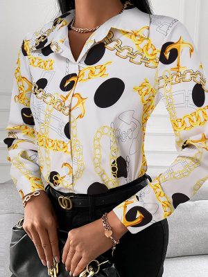 Spring Autumn Long Sleeve Single-Breasted Cardigan Shirt