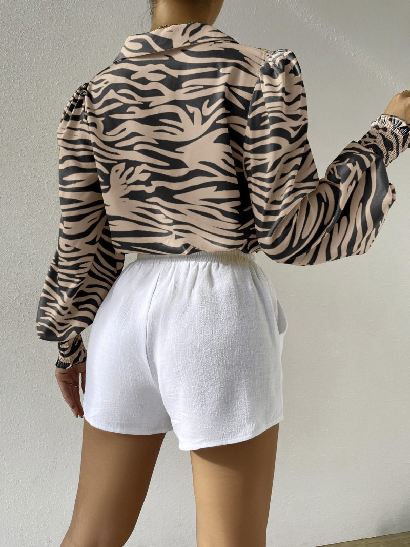 Leopard Print Sexy Shirt: Spring-Summer Vacation Top - Image 4