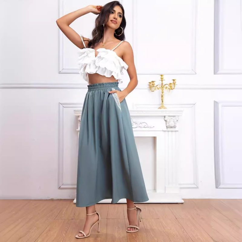 Plain Artistic Fresh Skirt - Image 3