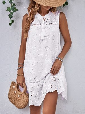 Summer Vacation Stitching Lace Women’s Dress