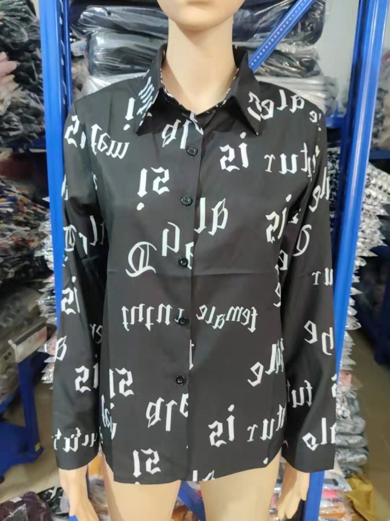 Spring Autumn Long Sleeve Single-Breasted Cardigan Shirt - Image 5