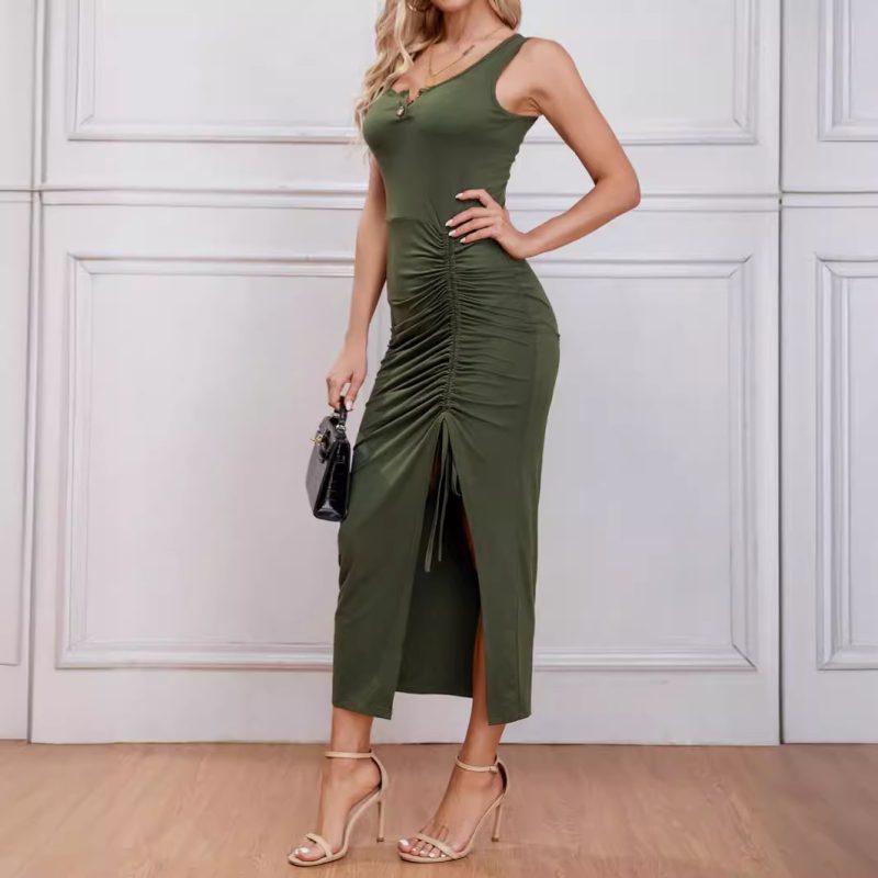Slim Knit Vest Dress - Image 2